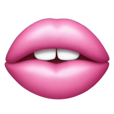 Pink kiss mark sticker