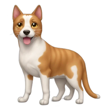 Cat dog friend sticker