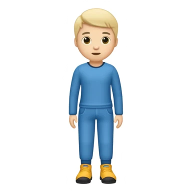 A little guy with no limbs but legs with pants sticker