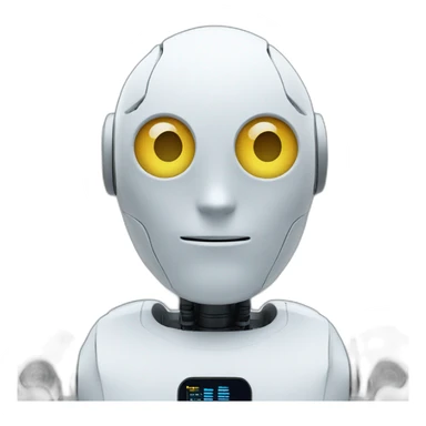 Ai robot viewing report sticker