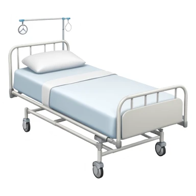 Create a hospital bed taken from a top angle sticker