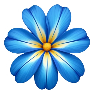 aestetic hawaian flower blue sticker