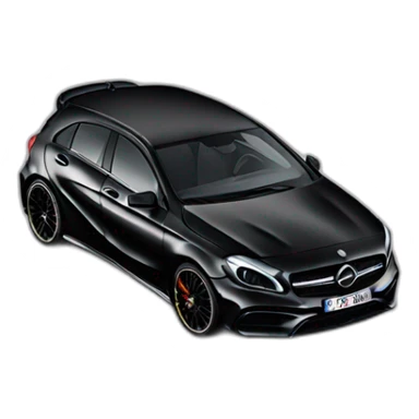 Mercedes a45 black phase 1 edition 1 sticker