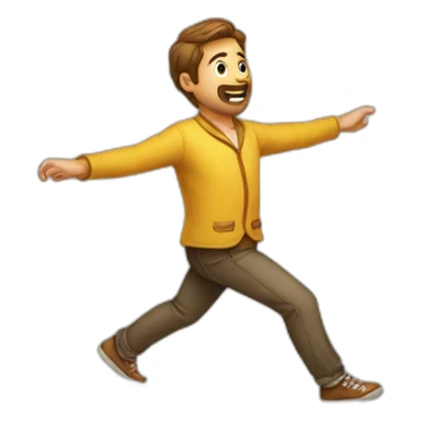 walking-on-a-tightrope sticker