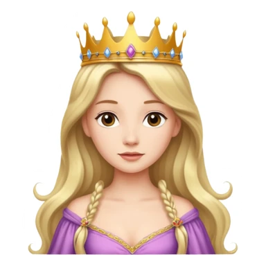 Princesa con corona sticker