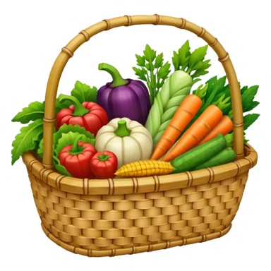  bamboo-basket vegetable sticker