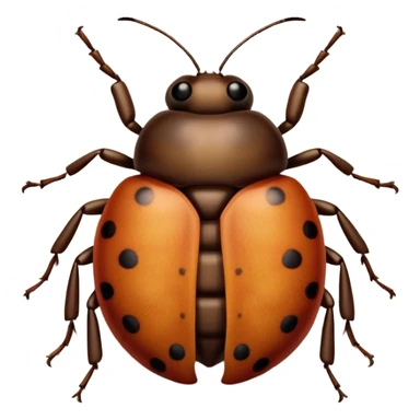 A bug rolled up in a rug sticker