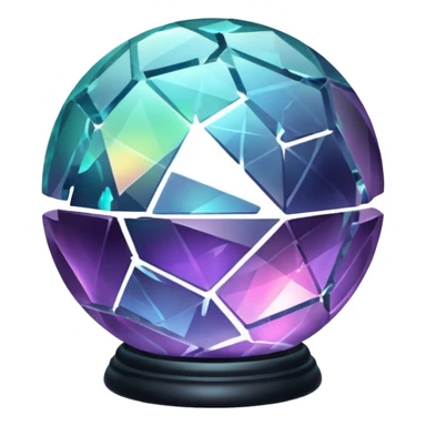 Make a shattered magic orb sticker