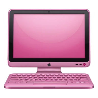 Netflix açılı pembe bir bilgisayar sticker