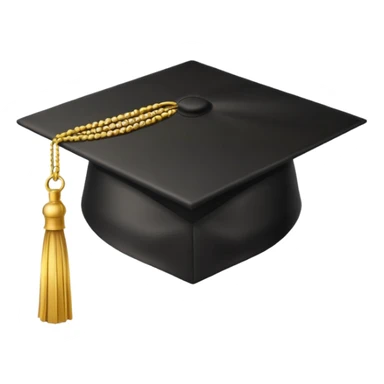 graduation hat with gold tassel sticker
