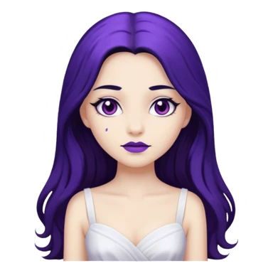 Purple girl sticker