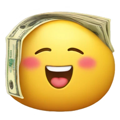 happy fat wallet money sticker
