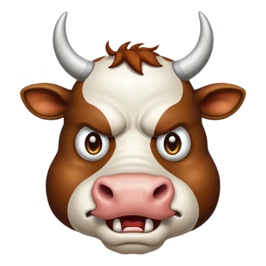 a mad cow  sticker