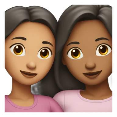 Two sisters and mom together sticker