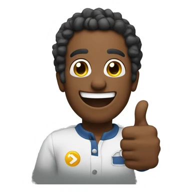 fred again smiling giving a thumbs up sticker