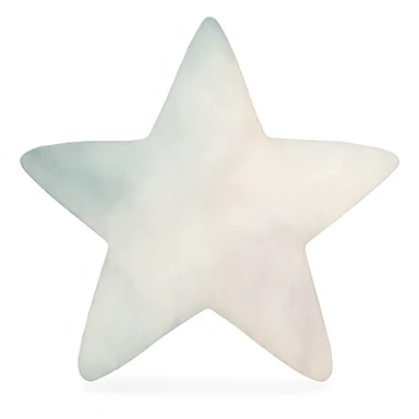 star, watercolor art style sticker