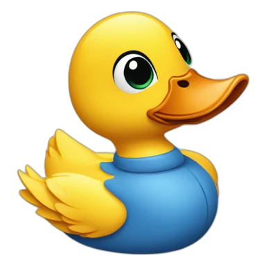 Un canard amoureux sticker