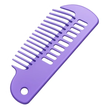 pastel purple styling comb sticker