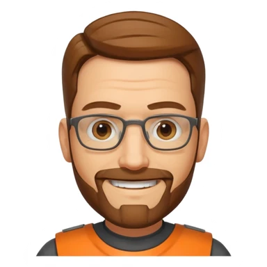 gordon freeman smiling just face sticker