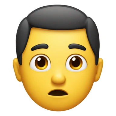 a confused emoji with one eyebrow up sticker