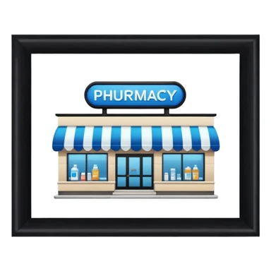 Please create an image of the pharmacy.
Dugstore, Pharmacy. There's no writing on it
Just an image that can show that it's a pharmacy sticker