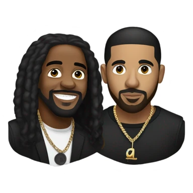 Kendrick Lamar and Drake sticker