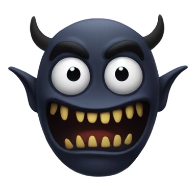 Scary evil demon jumpscare sticker
