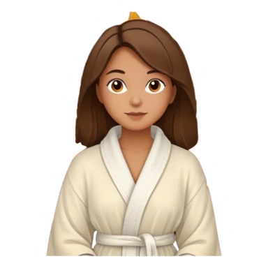 Fall spa day scenery girl sticker