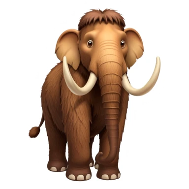 Manny the mammoth brown from ice age movies sticker