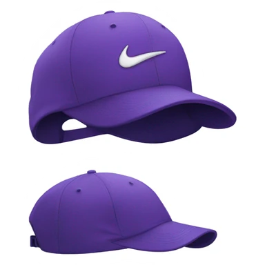 purple hat with Nike logo on the front  sticker