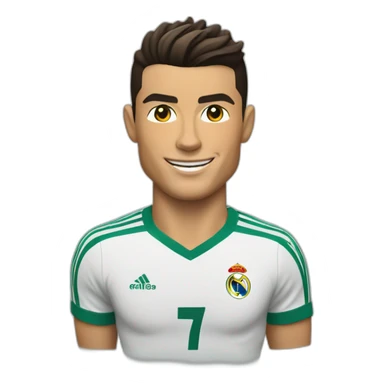 Cristiano Ronaldo porte le maillot ageria, sticker