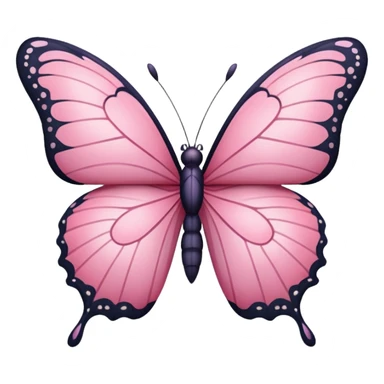 borboleta rosa sticker