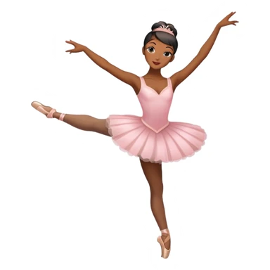 black lady ballerina posing  sticker