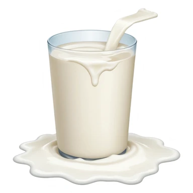 milk spilled on the floor sticker