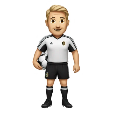 Soccer coach with a guinness sticker