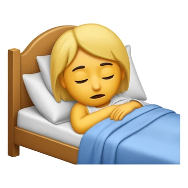 Sick in bed sticker