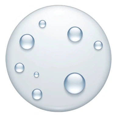 multiple White liquid droplets sticker