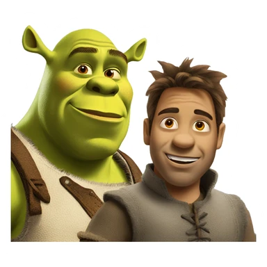 Shrek and Donkey sticker