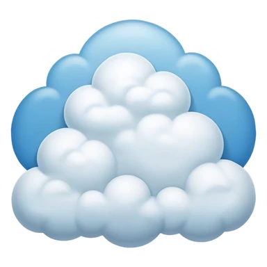 Cinematic Realistic Cumulus Emoji, Big and puffy, with cotton-like clouds floating in the clear blue sky. The rounded tops of the clouds glow with the light of the sun, while their soft, white texture adds a sense of calm and spaciousness. Soft glowing outline, capturing the essence of warmth, comfort, and peaceful skies in a perfect cumulus cloud! sticker