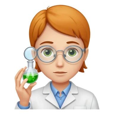laboratory researcher analyzing dish. sticker