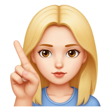 Girl with a middle finger sticker