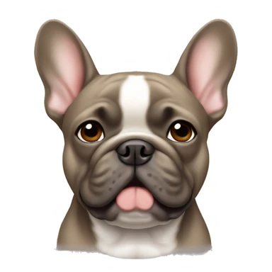 Brownish grey French bulldog sticker