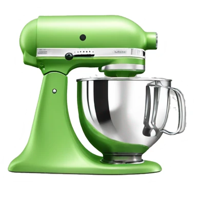 Realistic light fern green kitchenaid mixer  sticker