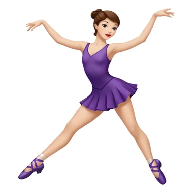 Jazz dancer white with brown hair wearing dance turning shoes not ballet shoes  sticker