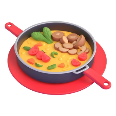 pan with food sticker