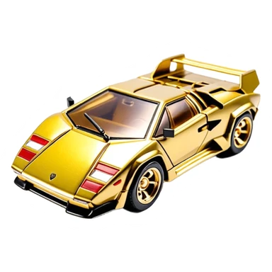 Сделай золотую машинку HotWheels Lamborghini Countach sticker