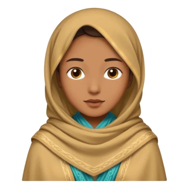 zimbabwe, light brow., 
shawl, kort sticker