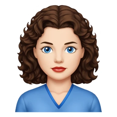 Heather Langenkamp with blue eyes sticker