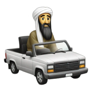osama bin-laden driving sticker