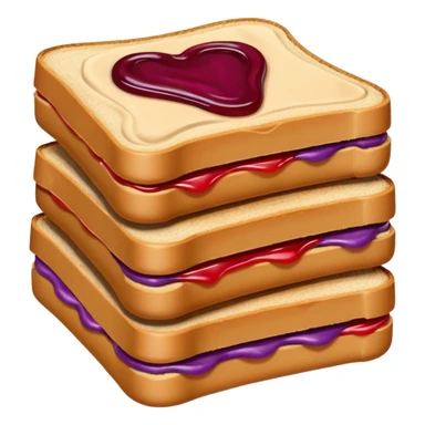 peanut butter and jelly sandwich sticker